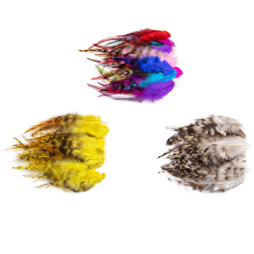 10-15Cm Dyed Chicken Feathers Natural Pheasant Feather For Party Diy Jewelry Handicrafts Plumes Crafts Decoration R