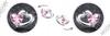 Earrings With S925 Cubic Zirconia Hearts, Crystals, Stud