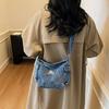 Fashion 2026 New Denim Cloth Bag Shoulder Women's All-matching Casual Cross-body Commuting Tote
