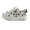 Great LOUIS VUITTON Sneakers timeout line Monogram star Leather White Canvas Used