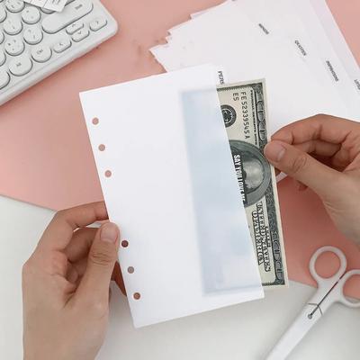 A5 A6 A7 Ordner PP Trennblätter Taschen Mappen für 6-Ring Notizbuch Trennseite Wasserdichte PVC Blatt Dokumentenablage Tasche