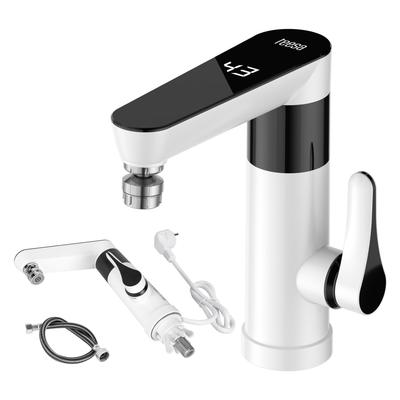 Chauffe-eau instantané robinet batterie sur pied blanc Teesa