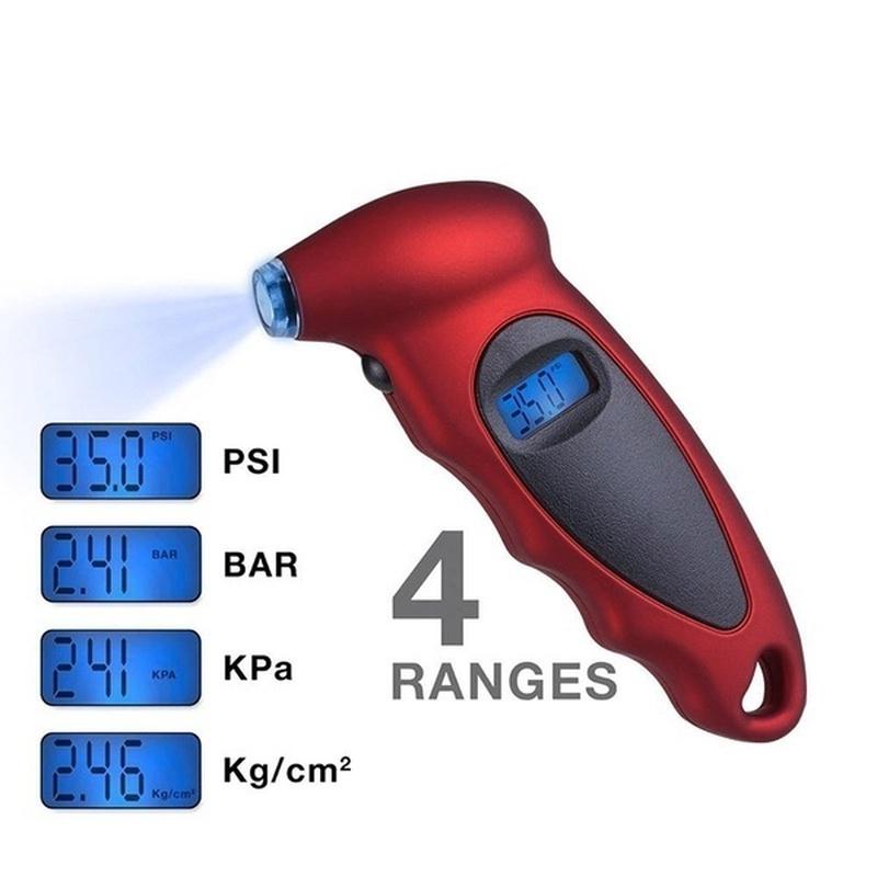 1pc High Precision Electronic Digital Tire Pressure Gauge Automobile Tire Tire Pressure Detector