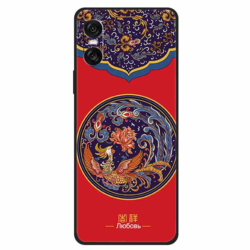 Etui na Sony Xperia 10 VI Unikalny Wzór Drukowany TPU Odporny na Upadki Pokrowiec na Telefon