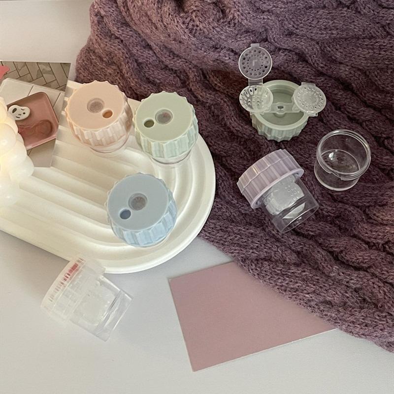 Portable Contact Lenses Cleaning Tools Colored Contact Lens Clean Case Box Plastic Container Storage Holder Eyewear Accessories