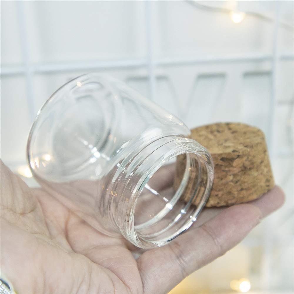 12 1.7 Oz Cork-Stop Glass Bottles with Corkscrews, Decorative Bottles/Storage Tanks - 47 X 50 X 33 Mm