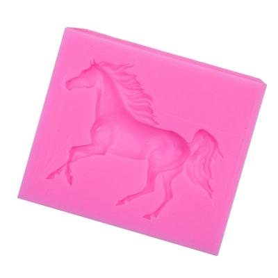 Hest Silikonformer Hest Fondant Kakedekorasjonsverktøy Cupcake Godteri Håndverk Gummipasta Polymerleire