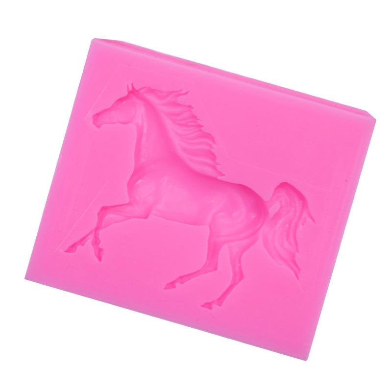Horse Silicone Molds Horse Fondant Cake Decorating Tools Cupcake Candy Craft Gum Paste Polymer Clay