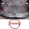 For Honda Pilot 2015-2019 Red Soft Carbon Fiber Air Vent Frame Vanity Mirror Cover Interior Decorative Sticker Auto Parts X12