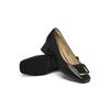 RED DRAGONFLY Women's French Style Square Toe Chunky Heel Pumps