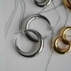 Xiaomi BF CLUB Silver Color Shinning Gold Circle Earrings For Women Sexy Girl Fashion Trendy Jewelry Gift Party Wedding Pendientes