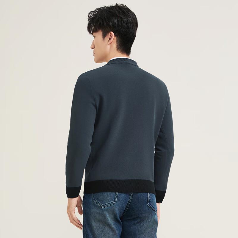 Septwolves Mr. Q Men's Wool & Cashmere Blend Round Neck Sweater