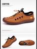 New Men's Summer Cowhide Sandals – Breathable, Versatile, Hollow Design for Casual Wear