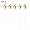 5-10Pcs Creative Stainless Steel Cocktail Picks Martini Picks Juice Decoration Picks Bar Bartending Tools Kitchen Accessories