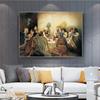 The Last Supper Da Vinci Famous Oil Painting Christianity Jesus Religious Posters and Prints Wall Picture for Living Room Decor