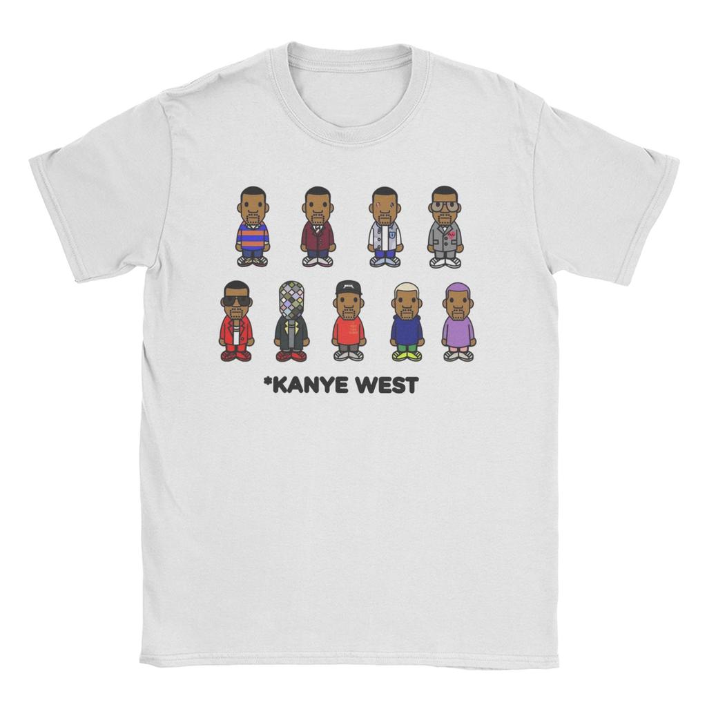 Kanye West TShirt for Unisex Women Cute Bear Novelty Pure Cotton Tee Shirt Round Collar Short Sleeve T Shirts Gift Idea Clothing