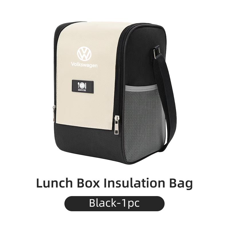 Portable Thermal Lunch Bag Food Box with Shoulder Strap Waterproof For Volkswagen VW Golf Polo Tiguan T5 Passat b6 Jetta Sagitar zr3