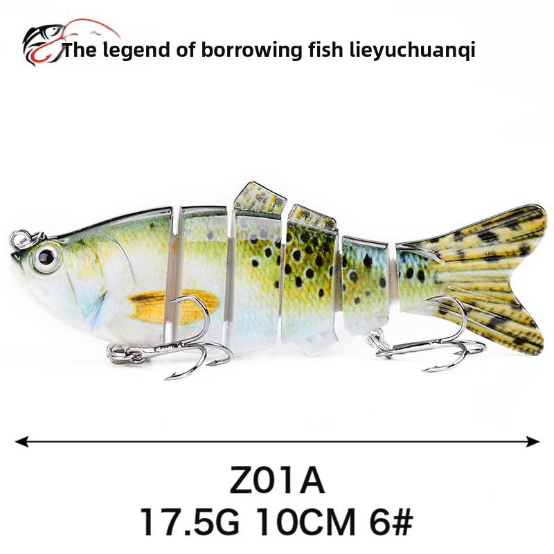 Simulated Multi-section Fish 10cm-6-6 Sections Luya Bait, Hard Bait, Fake Bait