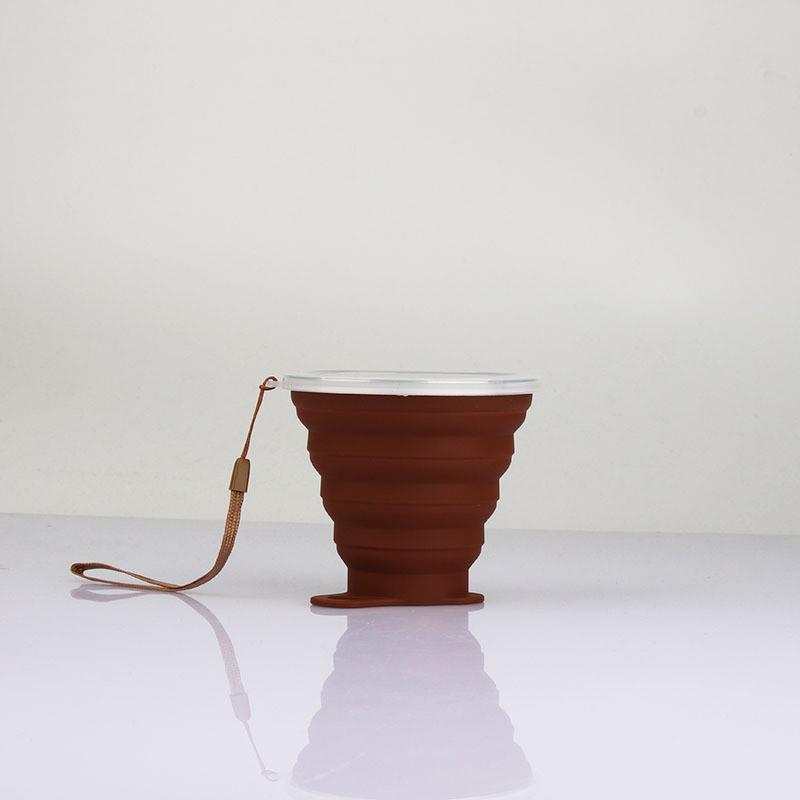 Silicone Collapsible Outdoor Cup: Portable, Telescopic for Water, Coffee, and Mouthwash