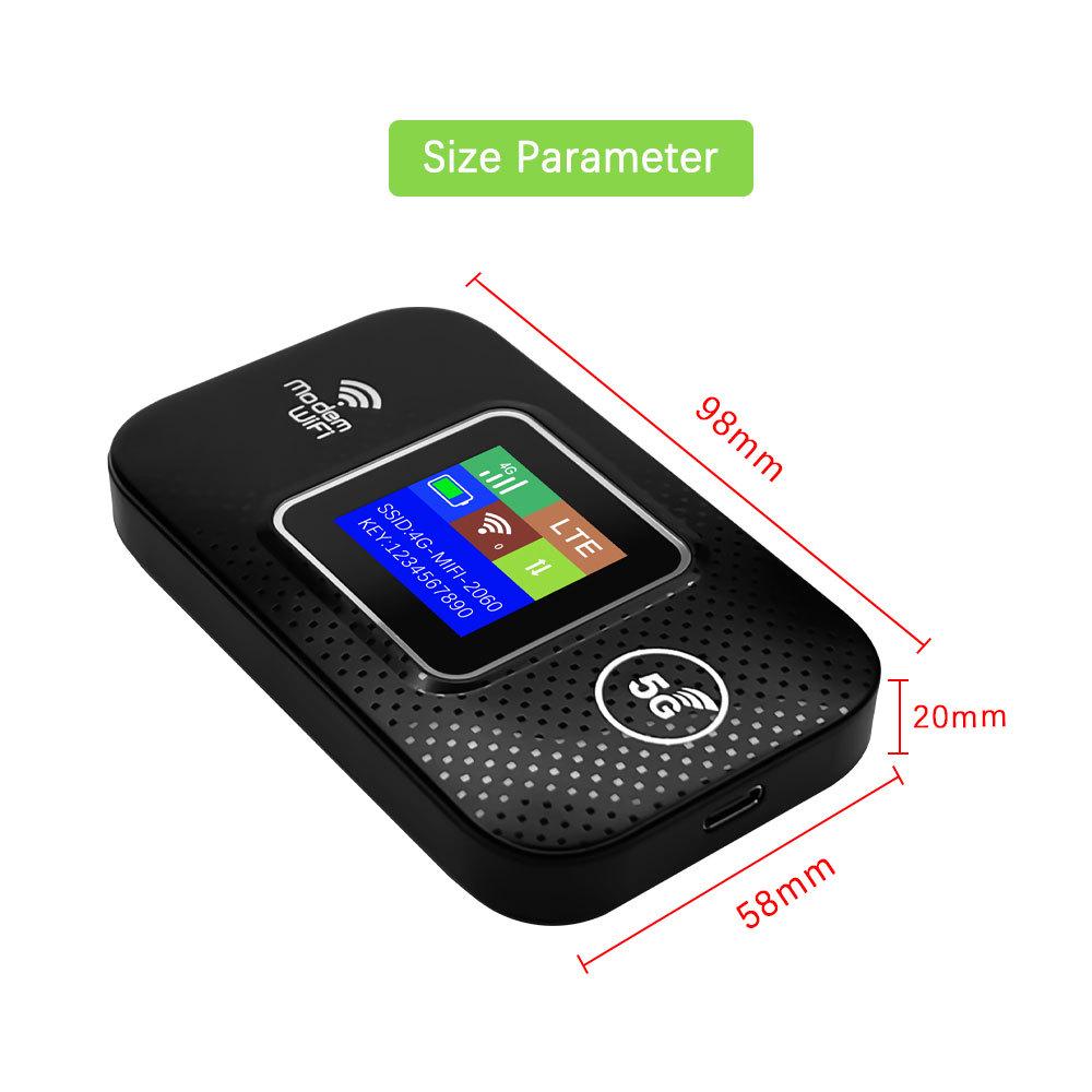High-End 4G Portable WiFi Plug-in Card Router - Blue (E5580) for Myanmar, Southeast Asia, India, Malaysia