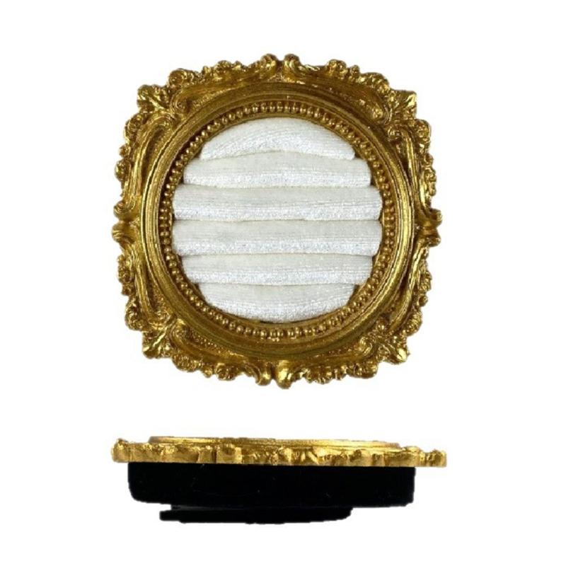 Ornate Ring Holder Display with a Round Padded Layout for Jewelry Counters, Livestreams, and Product Photography