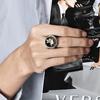 High Quality Luxury Vintage Papal Cross Titanium Ring for Men Hip Hop Jewellery Street Hipster Wear Finger Ring