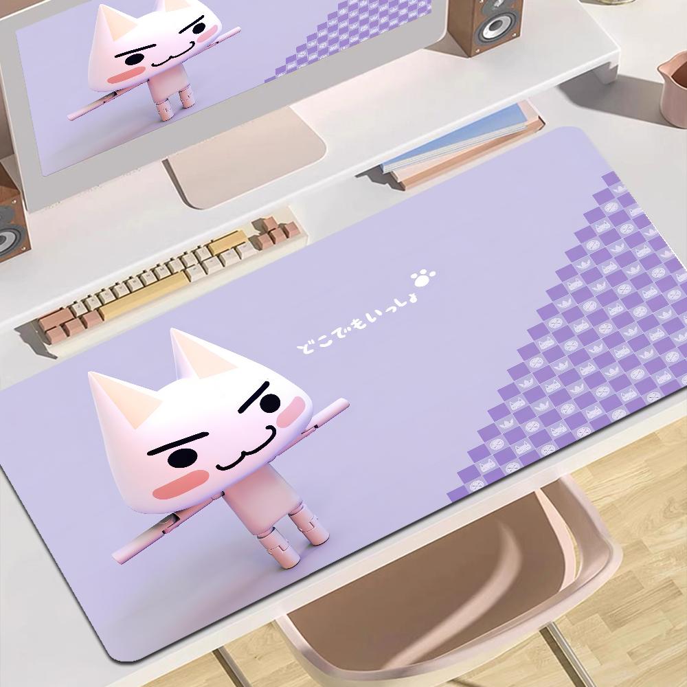 Inoue Toro Cute Cat Custom Skin Natural Rubber Gaming Mousepad Desk Mat Size For Game Keyboard Pad For Gamer