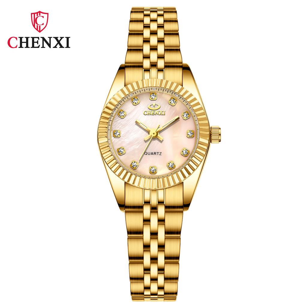 Men'S Women'S Watch Waterproof Alloy Watch Luminous Watch Women'S Men'S Gold Couple Watch