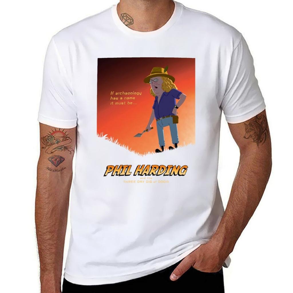 Phil Harding - T-Shirt Time Team t shirt uomo t-shirt uomo lusso t-shirt uomo cotone t-shirt uomo T-Shirt Grafica