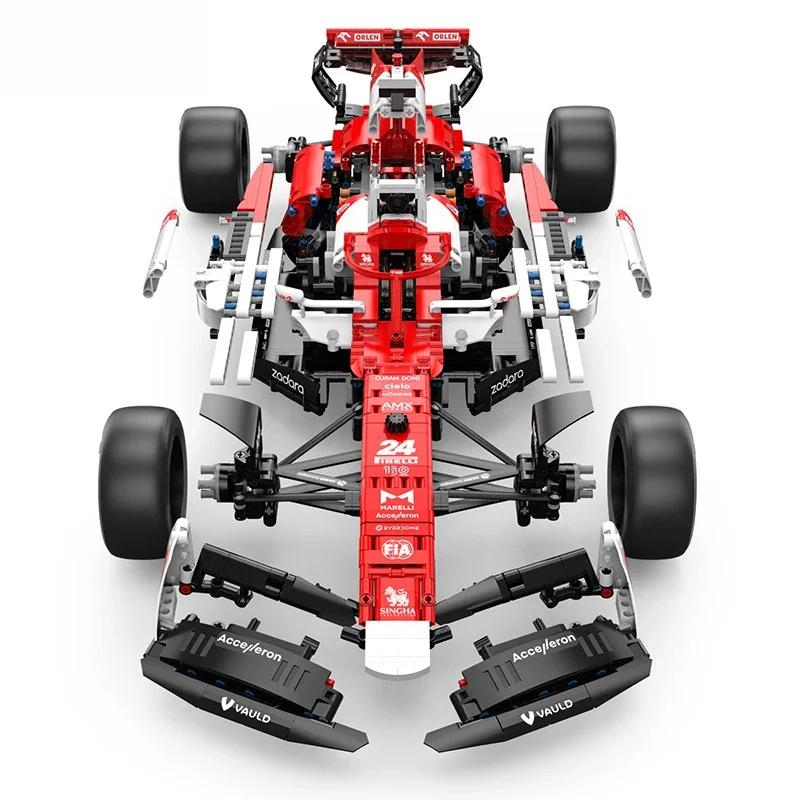 Technical 1:8  Italy F1 Racing Car RC Formula Racing C42 Building Blocks Vehicle Bricks Toys adult Birthday Gifts