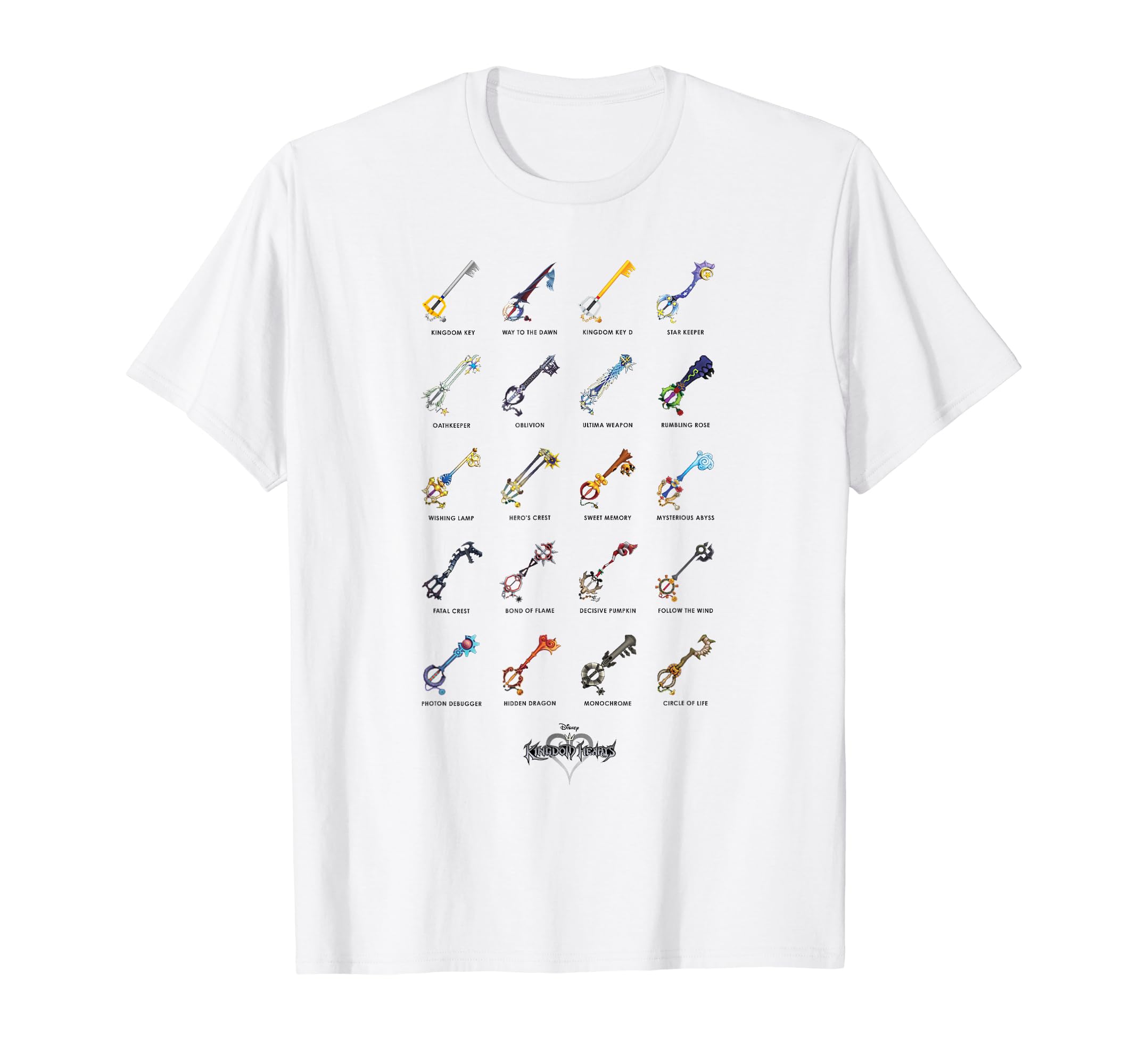 Disney Kingdom Hearts Keyblade Personalized T-Shirt