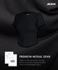JELEVE Symbol Embroidered Crop Short Sleeve [Black]