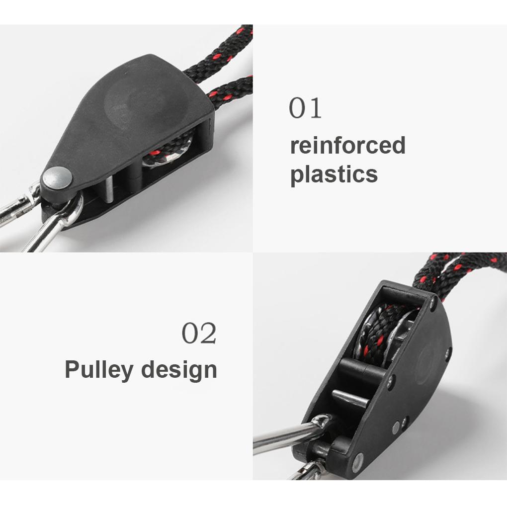 Tent Adjustable Stainless Steel Buckle Tensioners Portable Awning Canopy Tools Ropes Fastener Fishing Backpacking