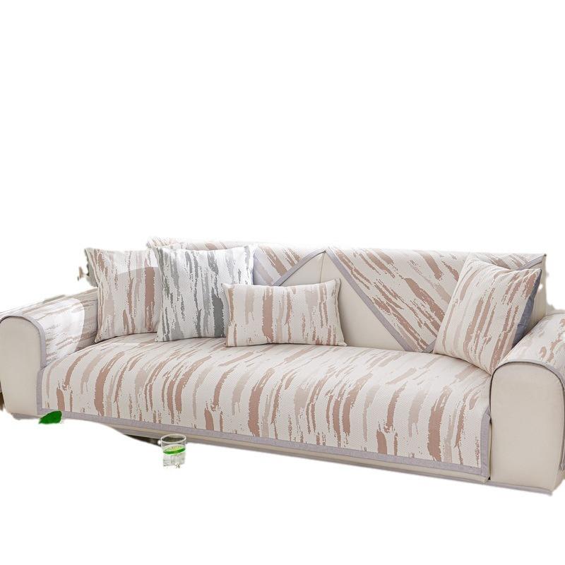 Ice Silk Sofa Cushion Summer Seat Cushion for Summer Non-Slip Leather Sofa Cover Summer Cover Cloth