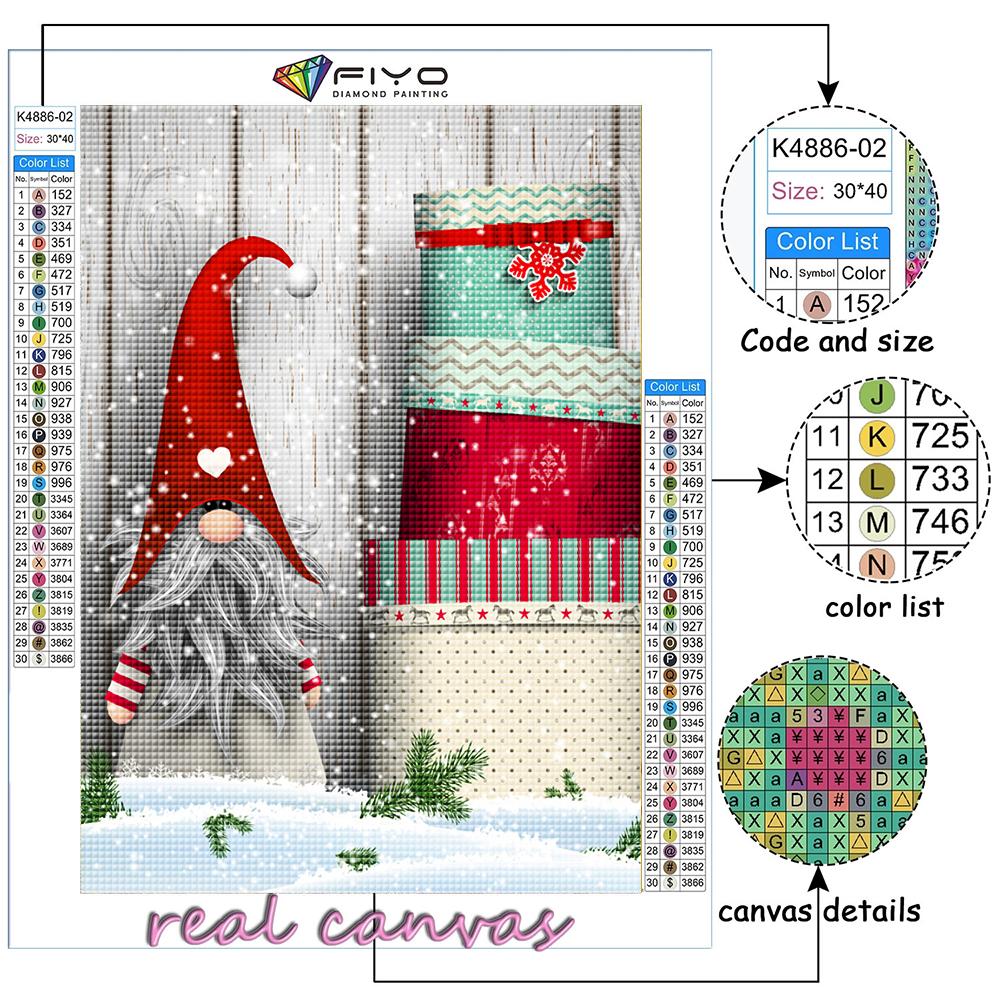 Diamante ricamo albero di Natale Babbo Natale pupazzo di neve 5D pittura diamante fai da te punto croce strass