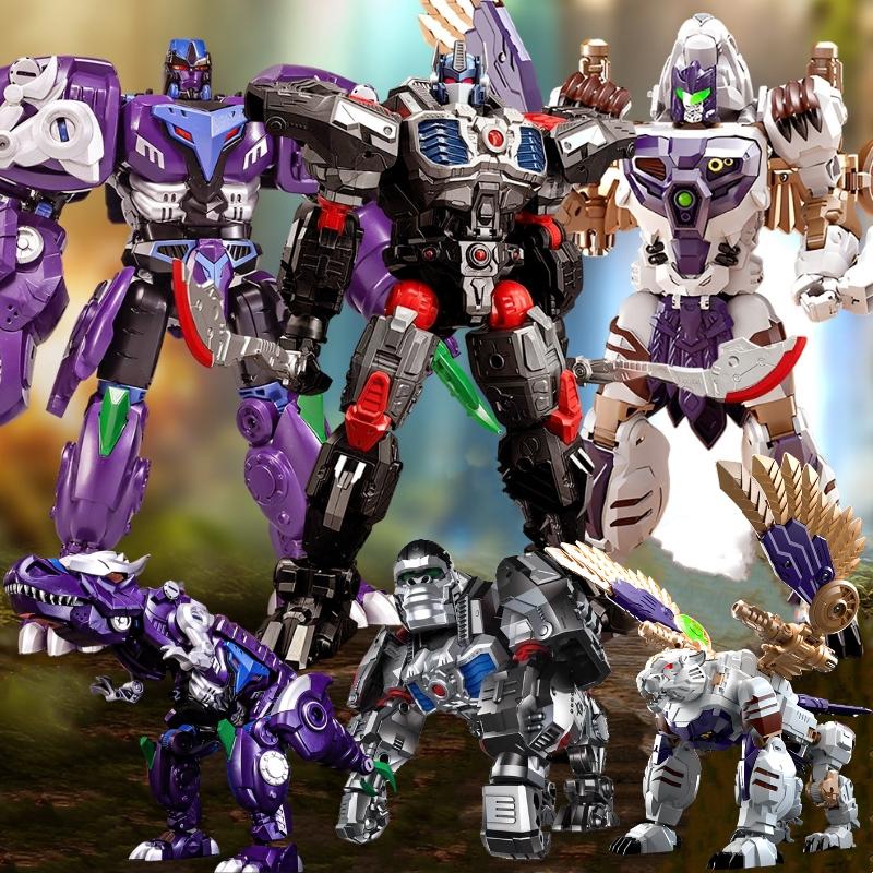 In Stock LiJiang New Transformation Movie Anime Toys Cool Dinosaur Action Figure Robot Car Model Boys Kids Gift XT-1613