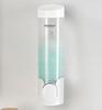 Factory China Wall Mounted Soap Dispenser Luxury White Plastic Hand Press Manual Shampoo Conditioner Soap Dispenser