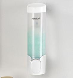 Factory China Wall Mounted Soap Dispenser Luxury White Plastic Hand Press Manual Shampoo Conditioner Soap Dispenser