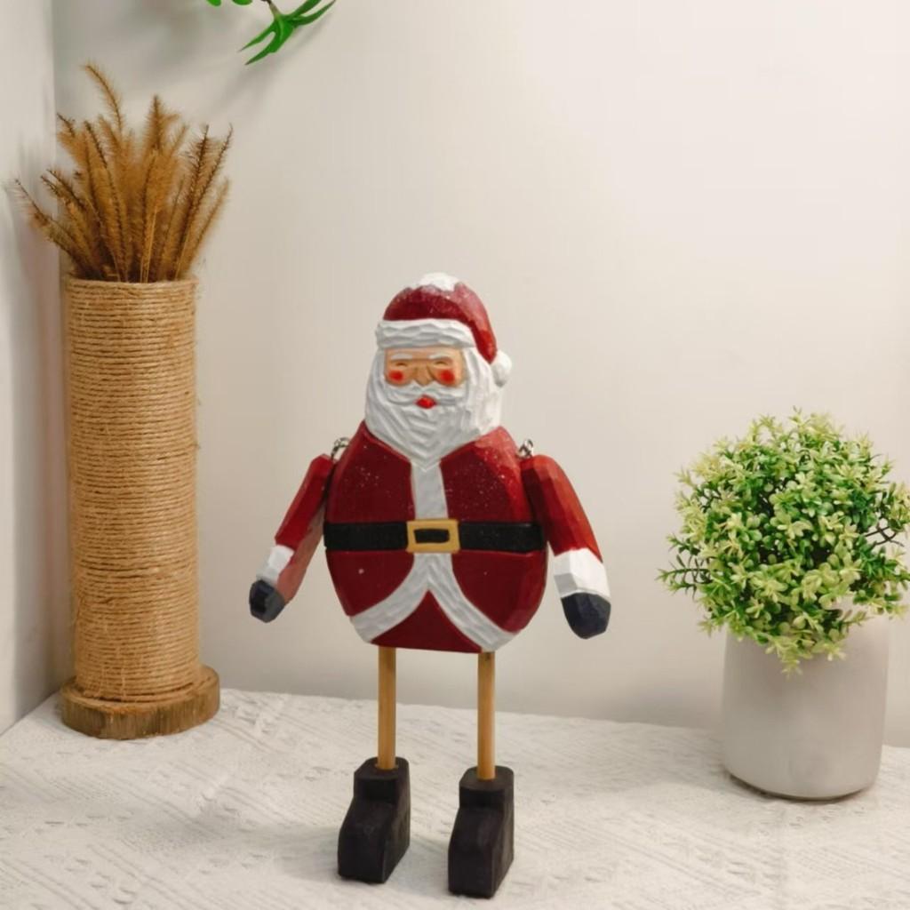Wooden Holiday Ornaments Set With Modern Style For Christmas Home Decor