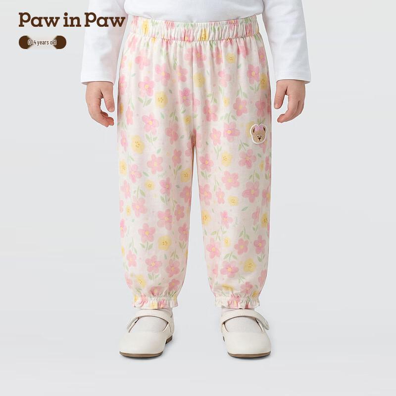 

PawinPaw Мультяшный Медведь Штаны с Манжетами для Малышки 90