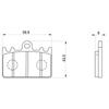 Daytona Motorcycle Brake Pads Red Pads 250SP Front 79841 Serial 57 (Semi-Metal Pads) RGV-Gamma (96-99) ZXR400/R (91-01) etc. No.