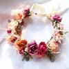 New bridal wreath travel holiday rose dried flowers forest fairy beauty simulation flower studio photography versatile temperament
