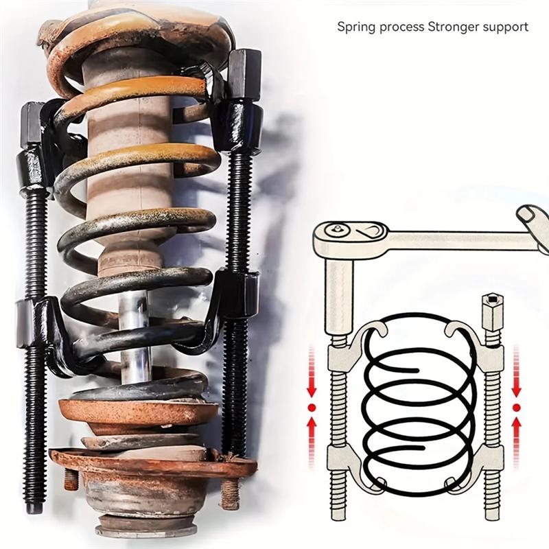 NEW-Heavy Duty Car Suspension Spring Compressor 38CM 1/2" Drive Disassembly And Assembly Tool To Compress Coil Spring