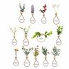 6Pcs Simple Napkin Holder Artificial Green Leaf Napkin Rings for Parties Dinner Wedding Banquets Table Decoration