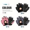 1 Paar Atmungsaktive Anti-Rutsch Halbfinger Trainingshandschuhe Nylon-Mesh, Verstellbarer Handgelenkriemen Ideal für Fitness & Gewichtheben, Gym-Zubehör