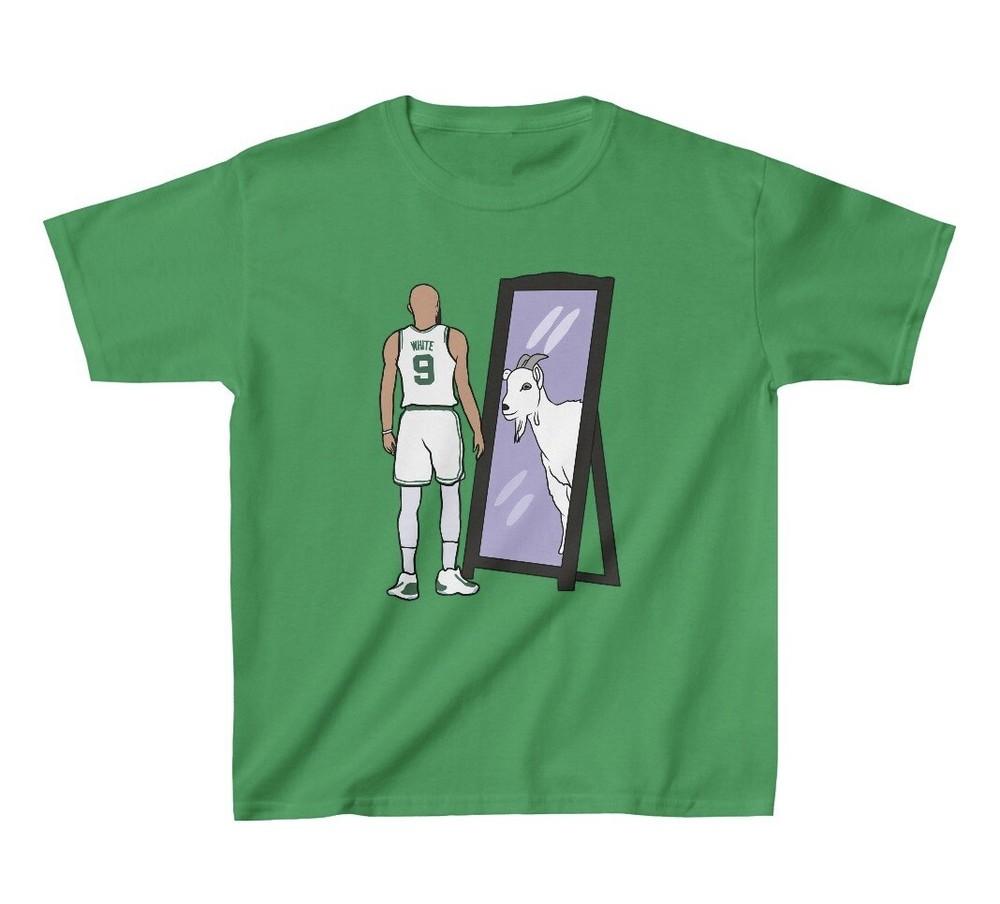 

Youth T-Shirt Derrick White Mirror GOAT Tee Kids Sizes XL