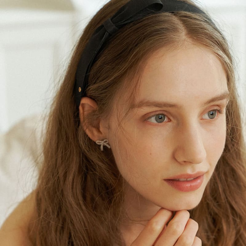 OVLA Handmade classic ribbon point hair band HB003
