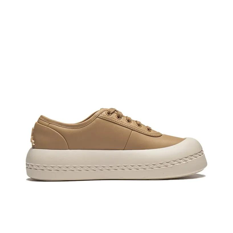 Li-Ning 1990 Comfortable Versatile Shock Absorbing Durable Low-Top Sneakers Women Sneakers Deer-Brown ALHU006-3