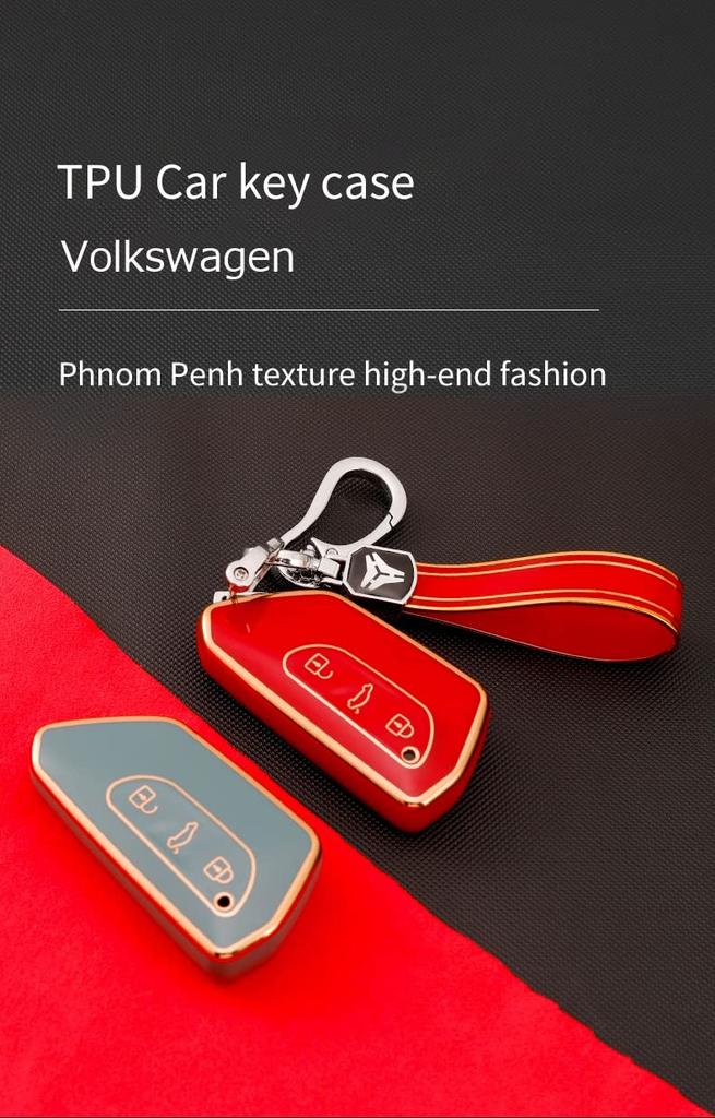 Volkswagen Key Case Blue Golf8 Golf8 Mk8 No Strap Smart