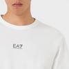 Emporio Armani EA7 SS22 Logo Print Crew Neck Short Sleeve T-Shirt Men Tops White 3LPT27-PJ7CZ-1100